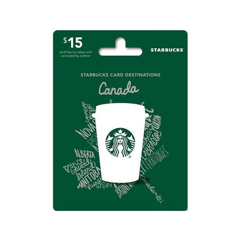 starbucks canada online gift card.